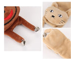 Cute Cat Rabbit Red Panda Mint Plush Toy With Bell