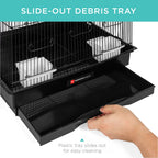36In Indoor/Outdoor Iron Bird Cage for Parro