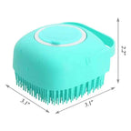 2-in-1 Pet Bath Brush – Soft Silicone Dog Cat Grooming & Massage Comb