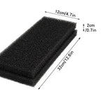 2PCS Fish Tank Filter Cotton Black Thickened Biochemical Cotton Water Rattan Cotton Turtle Tank Filter Material Filter Sponge