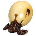 Sea Turtle And Removable Egg Tagua Carving