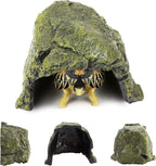 Reptile Rock Hide Cave Natural Resin Habitat for Lizards Turtles Fish