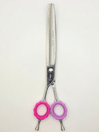 Reiki Shears - Left-Handed Curved Chunker - Southpaw Signature by Cat The Dog Groomer