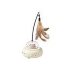 Smart Ufo Feather Cat Toy with Bell Training Stick
