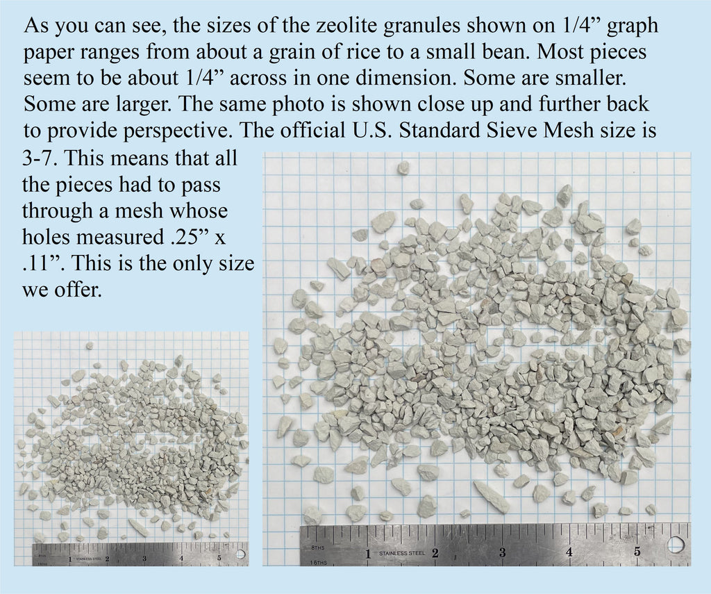 Clinoptilolite Zeolite | Bulk | Sizes 2-24 lbs. | Free shipping